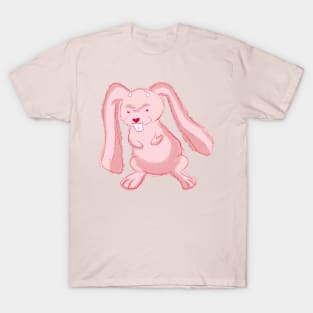 Pink evil cute rabbit T-Shirt